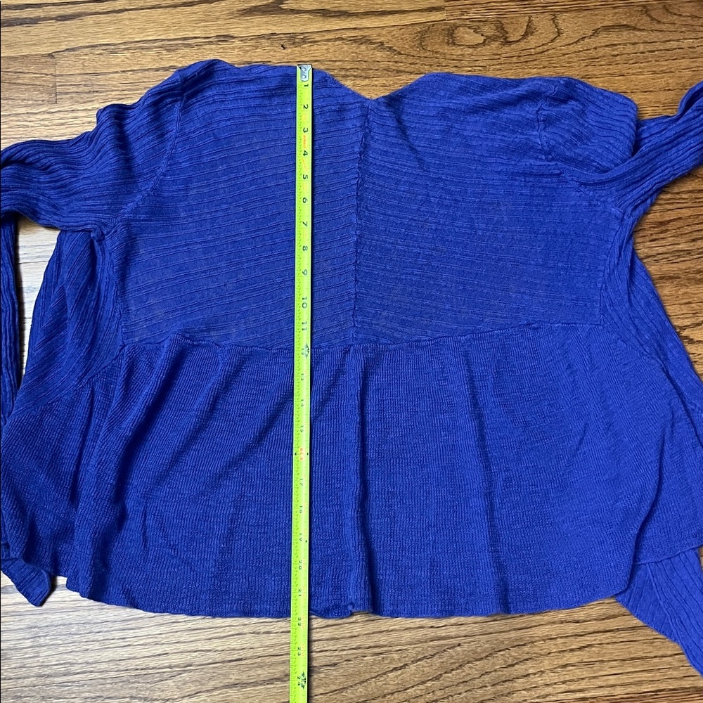 Eileen Fisher Purple Open Front Sweater- Size L - Picture 6 of 7